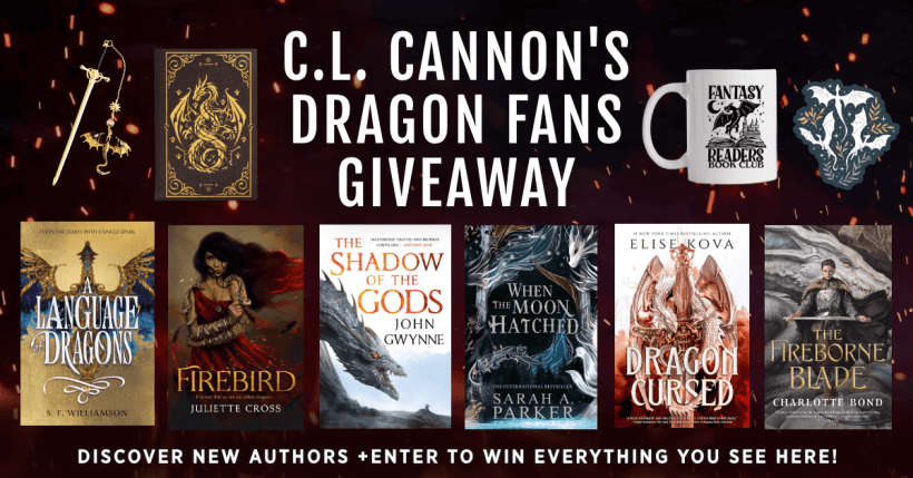 Promotinal art for the Dragon Fans giveaway.