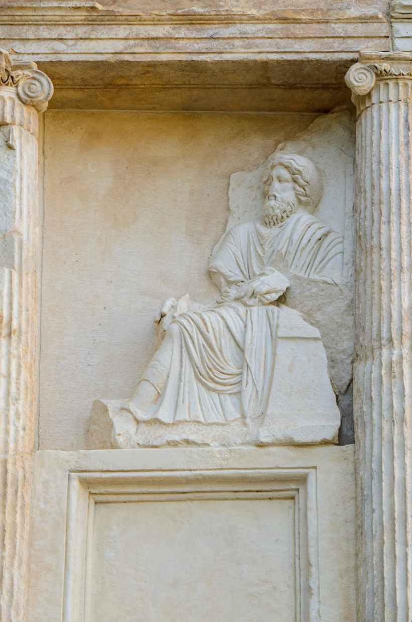 An ancient Greek relief.