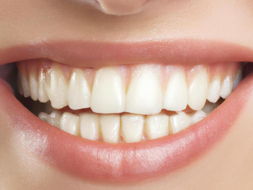 A woman's mouth.