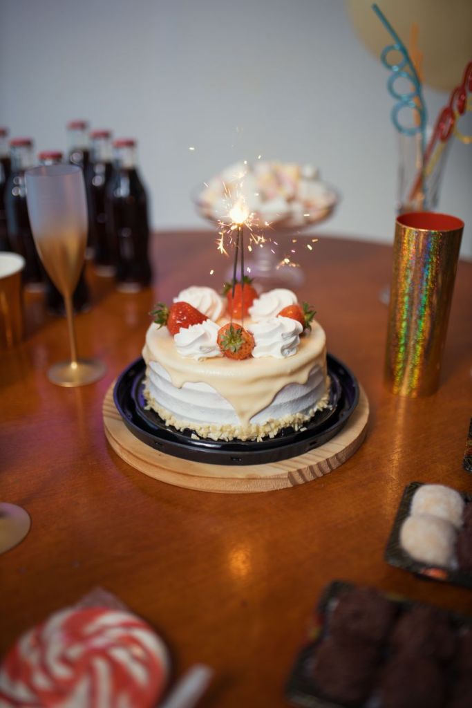 A cake on a table