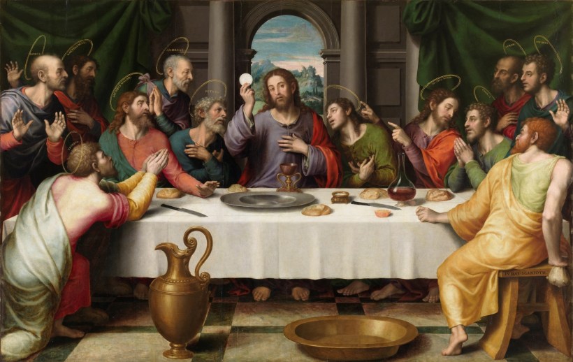Juan de Juanes' painting of the Last Supper.