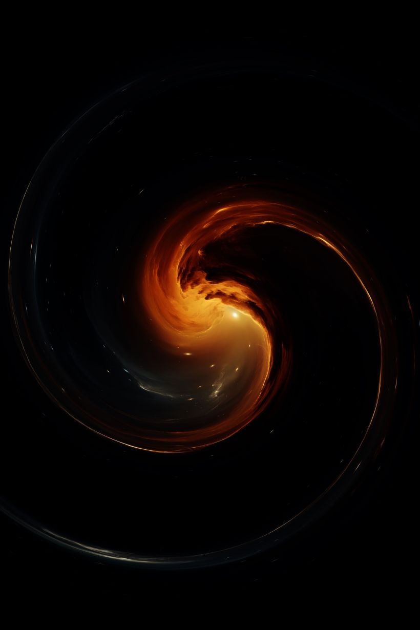 Art of a spiral galaxy.